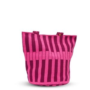 Tecla Pink Wayuu Tote Bag